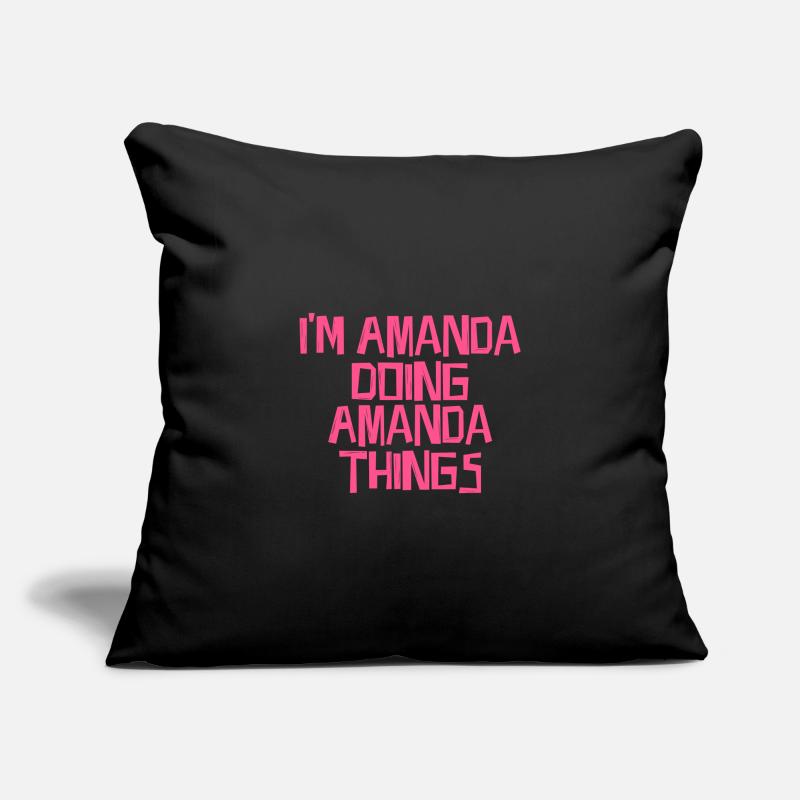 I'm Amanda doing Amanda things Sofa pillowcase 17,3'' x 17,3'' (45 x 45 cm)
