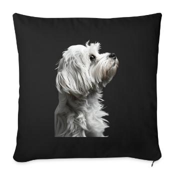 Havanais - Housse de coussin décorative 45 x 45 cm - noir - Devant