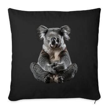 Koala - Sofa pillowcase 17,3'' x 17,3'' (45 x 45 cm) - black - Front