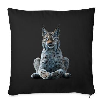Lynx - Housse de coussin décorative 45 x 45 cm - noir - Devant