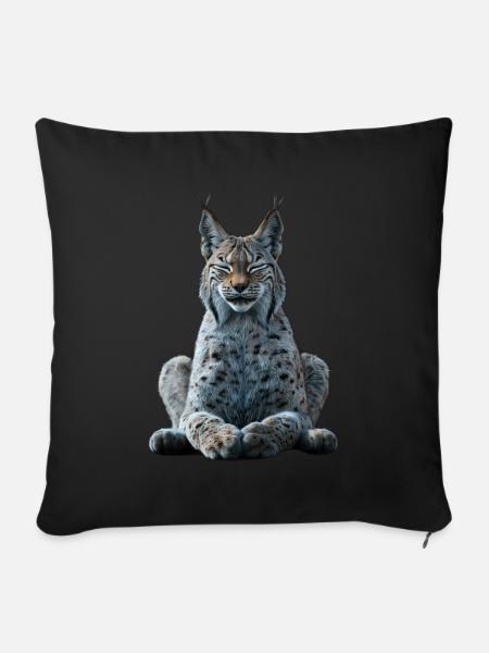 Luchs - Sofakissenbezug 45 x 45 cm - Schwarz