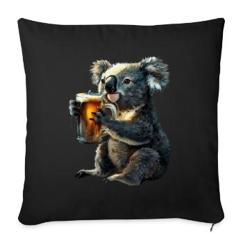 Koala - Housse de coussin décorative 45 x 45 cm - noir - Devant
