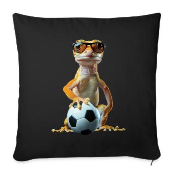 Gecko - Housse de coussin décorative 45 x 45 cm - noir - Devant