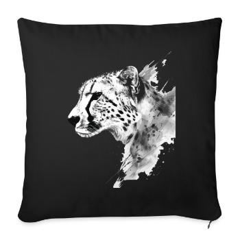 Gepard - Sofakissenbezug 45 x 45 cm - Schwarz - Vorne