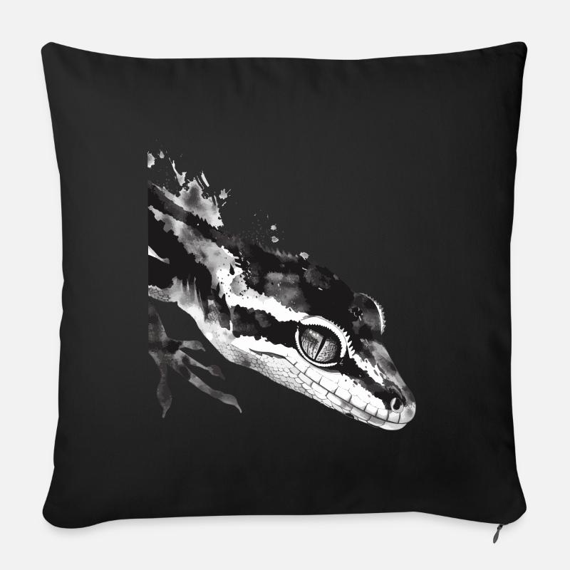 Gecko - Sofakissenbezug 45 x 45 cm - Schwarz
