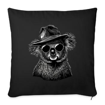 Koala - Sofa pillowcase 17,3'' x 17,3'' (45 x 45 cm) - black - Front