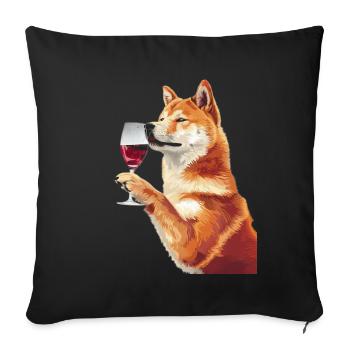 Akita - Sofa pillowcase 17,3'' x 17,3'' (45 x 45 cm) - black - Front