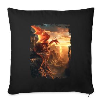 Kite - Sofa pillowcase 17,3'' x 17,3'' (45 x 45 cm) - black - Front