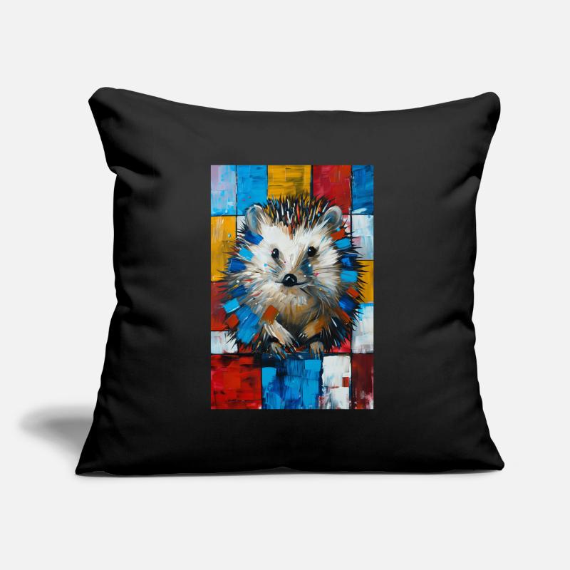Hérisson Housse de coussin décorative 45 x 45 cm