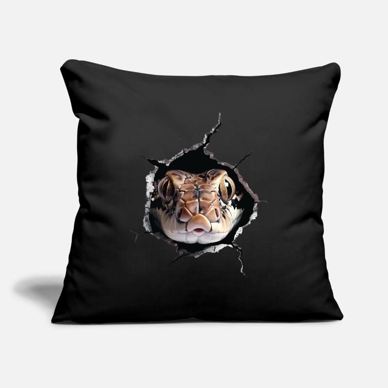 Serpent Housse de coussin décorative 45 x 45 cm