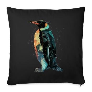 Penguin - Sofa pillowcase 17,3'' x 17,3'' (45 x 45 cm) - black - Front