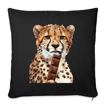 Gepard - Sofakissenbezug 45 x 45 cm - Schwarz - Vorne