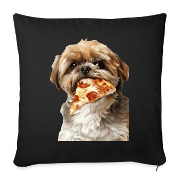 Shih Tzu - Sofa pillowcase 17,3'' x 17,3'' (45 x 45 cm) - black - Front
