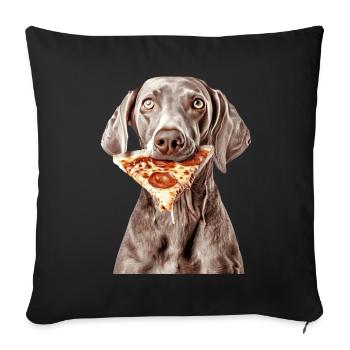 Weimaraner - Sofa pillowcase 17,3'' x 17,3'' (45 x 45 cm) - black - Front