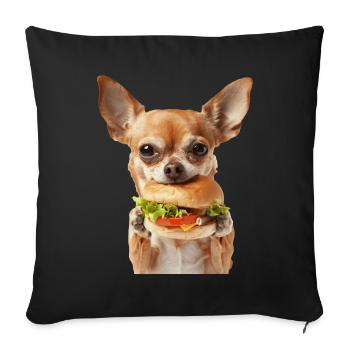Chihuahua - Sofakissenbezug 45 x 45 cm - Schwarz - Vorne