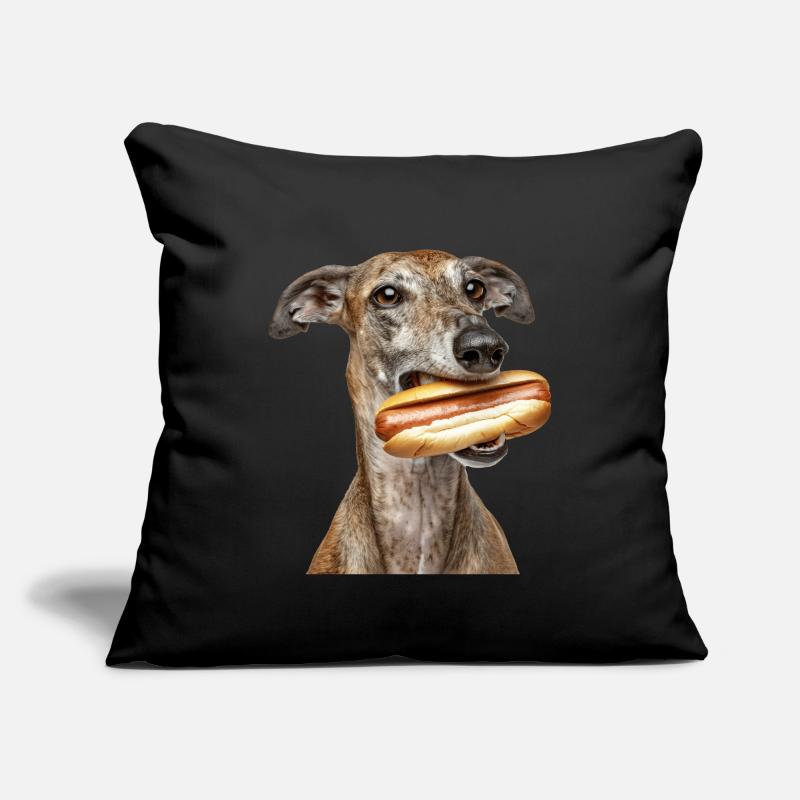 Lévrier Housse de coussin décorative 45 x 45 cm