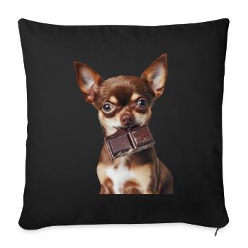 Chihuahua - Sofakissenbezug 45 x 45 cm - Schwarz - Vorne