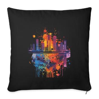 Rotterdam - Sofa pillowcase 17,3'' x 17,3'' (45 x 45 cm) - black - Front