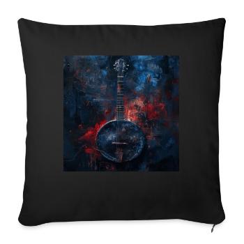Banjo - Sofa pillowcase 17,3'' x 17,3'' (45 x 45 cm) - black - Front