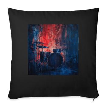 Percussion - Sofa pillowcase 17,3'' x 17,3'' (45 x 45 cm) - black - Front