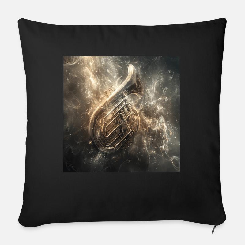 Tuba - Sofakissenbezug 45 x 45 cm - Schwarz
