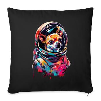 Chihuahua - Sofakissenbezug 45 x 45 cm - Schwarz - Vorne