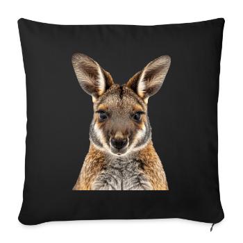 Wallaby - Sofakissenbezug 45 x 45 cm - Schwarz - Vorne