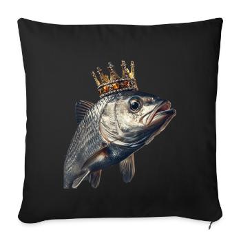Tarpon - Sofakissenbezug 45 x 45 cm - Schwarz - Vorne