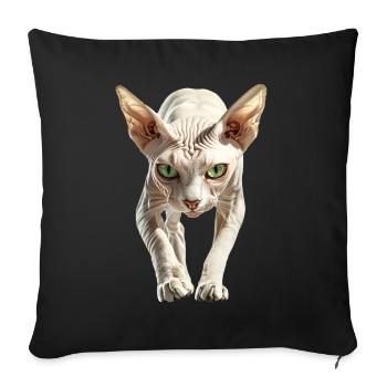 Sphinx - Sofakissenbezug 45 x 45 cm - Schwarz - Vorne