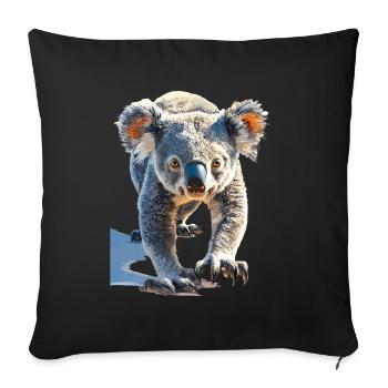 Koala - Sofakissenbezug 45 x 45 cm - Schwarz - Vorne