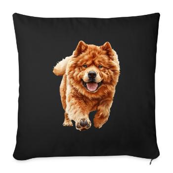 Chow-Chow - Sofakissenbezug 45 x 45 cm - Schwarz - Vorne