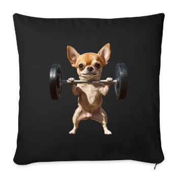 Chihuahua - Sofakissenbezug 45 x 45 cm - Schwarz - Vorne