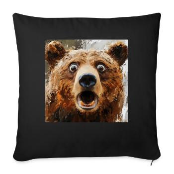 Tragen - Sofakissenbezug 45 x 45 cm - Schwarz - Vorne