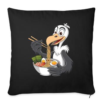 Geier - Sofakissenbezug 45 x 45 cm - Schwarz - Vorne