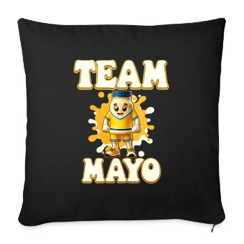 Mayonnaise - Sofakissenbezug 45 x 45 cm - Schwarz - Vorne