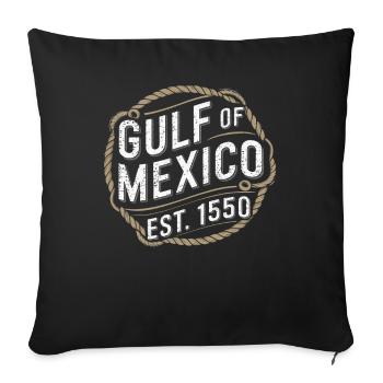 Gulf Of Mexico - Sofa pillowcase 17,3'' x 17,3'' (45 x 45 cm) - black - Front