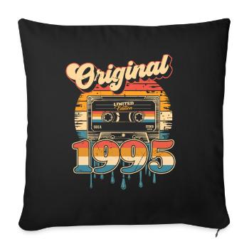 30th Birthday 30 Years Born 1995 Man Woman - Sofa pillowcase 17,3'' x 17,3'' (45 x 45 cm) - black - Front