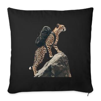 Gepard - Sofakissenbezug 45 x 45 cm - Schwarz - Vorne
