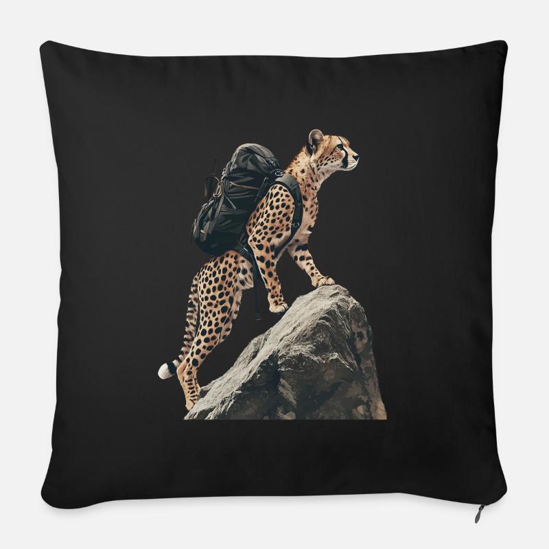 Gepard - Sofakissenbezug 45 x 45 cm - Schwarz