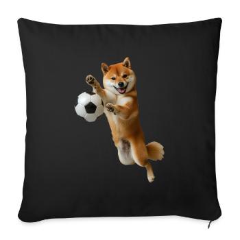 Shiba Inu - Sofakissenbezug 45 x 45 cm - Schwarz - Vorne