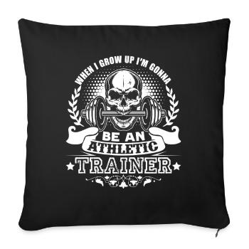 Athletic Trainer I am Gonna Be An Athletic Trainer - Sofa pillowcase 17,3'' x 17,3'' (45 x 45 cm) - black - Front