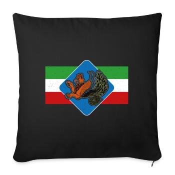 Faravahar Zoroastrianism Simurgh Persia - Sofa pillowcase 17,3'' x 17,3'' (45 x 45 cm) - black - Front