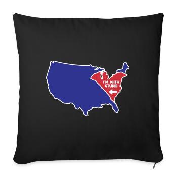 South Carolina für patriotische South Carolinas - Sofakissenbezug 45 x 45 cm - Schwarz - Vorne