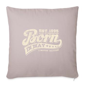 Born in May 1995 - Geburtstag - Geschenk - Sofakissenbezug 45 x 45 cm - helles Taupe - Vorne
