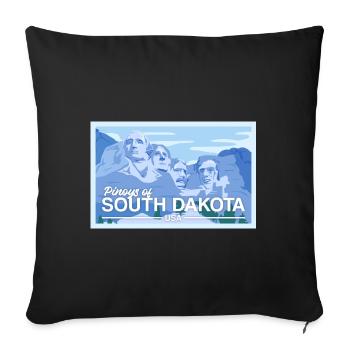 South Dakota Fil-Am Design for proud Pinoys - Sofa pillowcase 17,3'' x 17,3'' (45 x 45 cm) - black - Front