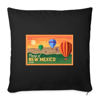 New Mexico Fil-Am Design pour les fiers Pinoys - Housse de coussin décorative 45 x 45 cm - noir - Devant