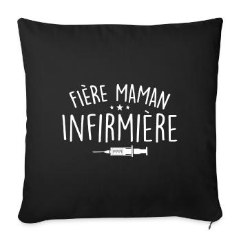 Proud Mom Of A Nurse - Nurse Gift - Sofa pillowcase 17,3'' x 17,3'' (45 x 45 cm) - black - Front