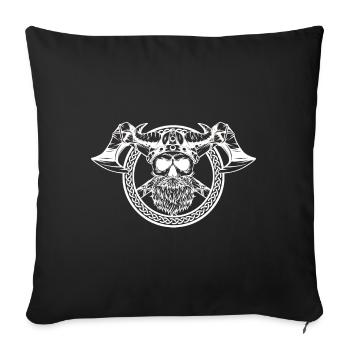 Vikings - Housse de coussin décorative 45 x 45 cm - noir - Devant
