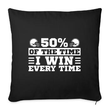 Fantasy Football Fantasy Football Champion Draft Da - Sofa pillowcase 17,3'' x 17,3'' (45 x 45 cm) - black - Front