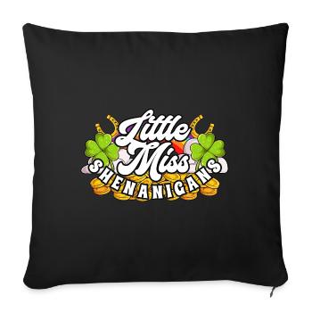 Petites manigances de la Saint-Patrick Femme - Housse de coussin décorative 45 x 45 cm - noir - Devant